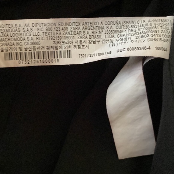 Zara Pleated Black Swiss Dot Sheer Mini Dress, Size X-Small - Picture 11 of 13